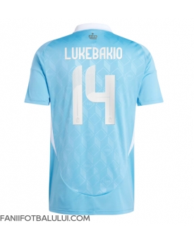 Belgia Dodi Lukebakio #14 Tricou Fotbal Replică European 2024 Barbati Deplasare